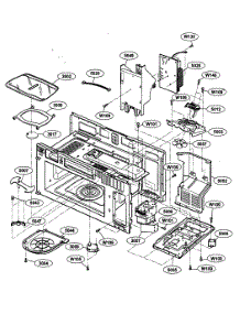 Interior Parts 1 parts for Kenmore Microwave 721.63669300 (72163669300, 721 63669300) from AppliancePartsPros.com