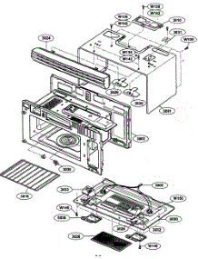 Oven Cavity parts for Kenmore Microwave 721.63682300 (72163682300, 721 63682300) from AppliancePartsPros.com