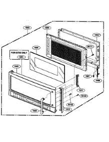 Door Parts parts for Kenmore Microwave 721.63769300 (72163769300, 721 63769300) from AppliancePartsPros.com