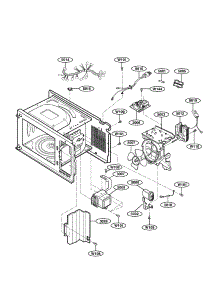 Oven Interior parts for Kenmore Microwave 721.63993301 (72163993301, 721 63993301) from AppliancePartsPros.com