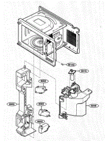 Latch Board parts for Kenmore Microwave 721.63993303 (72163993303, 721 63993303) from AppliancePartsPros.com