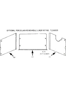 Optional Porcelane Liner parts for Kenmore Range 103.7866840 (1037866840, 103 7866840) from AppliancePartsPros.com