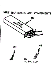 Wire Harness And Components parts for Kenmore Range 103.7867710 (1037867710, 103 7867710) from AppliancePartsPros.com