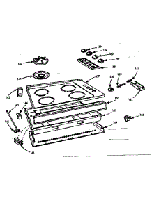 Main Top Section parts for Kenmore Range 103.7885904 (1037885904, 103 7885904) from AppliancePartsPros.com