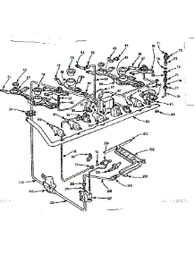 Burner Section parts for Kenmore Range 103.788628 (103788628, 103 788628) from AppliancePartsPros.com