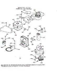 Magnetron Section parts for Kenmore Range 103.7907910 (1037907910, 103 7907910) from AppliancePartsPros.com