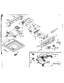 Top And Console parts for Kenmore Washer 110.6704703 (1106704703, 110 6704703) from AppliancePartsPros.com