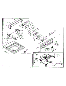 Top And Console Assembly parts for Kenmore Washer 110.6704751 (1106704751, 110 6704751) from AppliancePartsPros.com