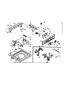 Top And Console Assembly parts for Kenmore Washer 110.6705501 (1106705501, 110 6705501) from AppliancePartsPros.com