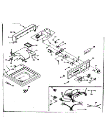 Top And Console Assembly parts for Kenmore Washer 110.6705700 (1106705700, 110 6705700) from AppliancePartsPros.com