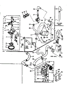Water System parts for Kenmore Washer 110.6705700 (1106705700, 110 6705700) from AppliancePartsPros.com