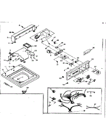 Top And Console Assembly parts for Kenmore Washer 110.6705756 (1106705756, 110 6705756) from AppliancePartsPros.com