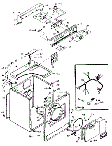 Machine Sub-Assembly parts for Kenmore Dryer 110.6708620 (1106708620, 110 6708620) from AppliancePartsPros.com
