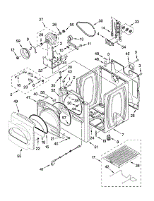 Cabinet Parts parts for Kenmore Dryer 110.67086600 (11067086600, 110 67086600) from AppliancePartsPros.com