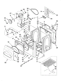 Cabinet Parts parts for Kenmore Dryer 110.67092600 (11067092600, 110 67092600) from AppliancePartsPros.com