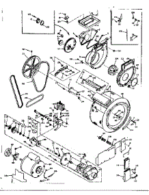 Blower, Cylinder, Pump And Motor parts for Kenmore Washer Dryer Combo 110.6709700 (1106709700, 110 6709700) from AppliancePartsPros.com
