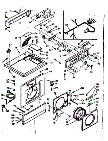 Top And Front Assembly parts for Kenmore Washer Dryer Combo 110.6709703 (1106709703, 110 6709703) from AppliancePartsPros.com