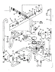 Water System parts for Kenmore Washer Dryer Combo 110.6709703 (1106709703, 110 6709703) from AppliancePartsPros.com