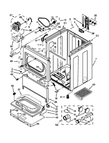 Cabinet Parts parts for Kenmore Dryer 110.67102310 (11067102310, 110 67102310) from AppliancePartsPros.com