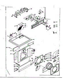 Top And Front Assembly parts for Kenmore Washer Dryer Combo 110.6710500 (1106710500, 110 6710500) from AppliancePartsPros.com