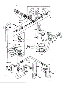Water System parts for Kenmore Washer Dryer Combo 110.6710501 (1106710501, 110 6710501) from AppliancePartsPros.com
