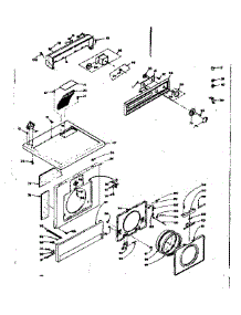 Top And Front Assembly parts for Kenmore Washer Dryer Combo 110.6710501 (1106710501, 110 6710501) from AppliancePartsPros.com