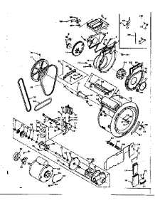 Blower, Cylinder Pump And Motor parts for Kenmore Washer Dryer Combo 110.6710510 (1106710510, 110 6710510) from AppliancePartsPros.com