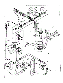 Water System parts for Kenmore Washer Dryer Combo 110.6710510 (1106710510, 110 6710510) from AppliancePartsPros.com