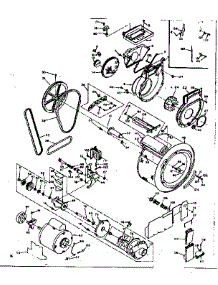 Blower Cylinder Pump And Motor parts for Kenmore Washer Dryer Combo 110.6710700 (1106710700, 110 6710700) from AppliancePartsPros.com