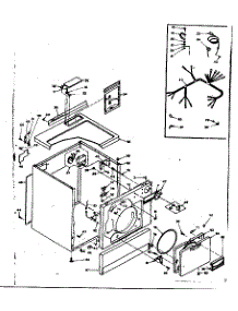 Machine Sub-Assembly parts for Kenmore Dryer 110.6717402 (1106717402, 110 6717402) from AppliancePartsPros.com