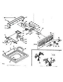 Top And Console parts for Kenmore Washer 110.6724501 (1106724501, 110 6724501) from AppliancePartsPros.com
