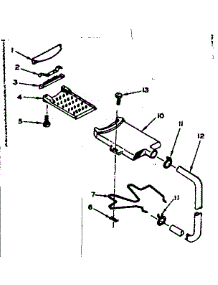 Filter Assembly parts for Kenmore Washer 110.6733102 (1106733102, 110 6733102) from AppliancePartsPros.com