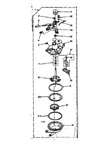 Pump Assembly parts for Kenmore Washer 110.6733103 (1106733103, 110 6733103) from AppliancePartsPros.com