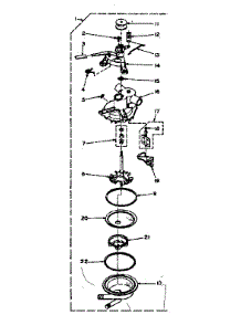 Pump Assembly parts for Kenmore Washer 110.6733104 (1106733104, 110 6733104) from AppliancePartsPros.com