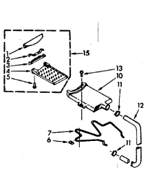 Filter Assembly parts for Kenmore Washer 110.6733109 (1106733109, 110 6733109) from AppliancePartsPros.com