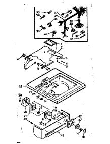 Top And Control Assembly parts for Kenmore Washer 110.6733109 (1106733109, 110 6733109) from AppliancePartsPros.com