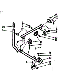 Caster Assembly parts for Kenmore Washer 110.6733109 (1106733109, 110 6733109) from AppliancePartsPros.com