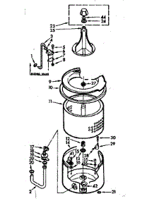Tub And Basket Assembly parts for Kenmore Washer 110.6733109 (1106733109, 110 6733109) from AppliancePartsPros.com