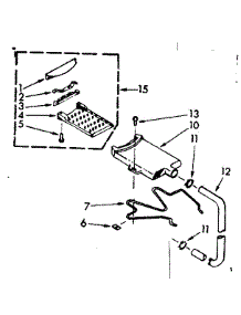 Filter Assembly parts for Kenmore Washer 110.6733110 (1106733110, 110 6733110) from AppliancePartsPros.com