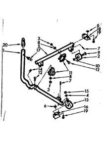 Caster Assembly parts for Kenmore Washer 110.6733111 (1106733111, 110 6733111) from AppliancePartsPros.com