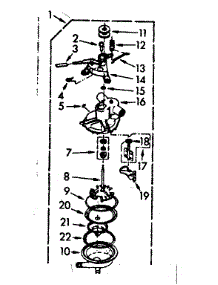 Pump Assembly parts for Kenmore Washer 110.6733111 (1106733111, 110 6733111) from AppliancePartsPros.com