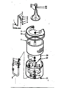 Tub And Basket Assembly parts for Kenmore Washer 110.6733406 (1106733406, 110 6733406) from AppliancePartsPros.com