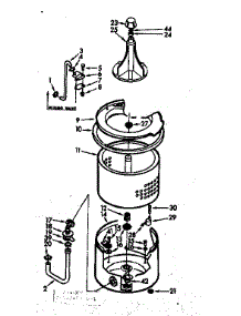 Tub And Basket Assembly parts for Kenmore Washer 110.6733409 (1106733409, 110 6733409) from AppliancePartsPros.com