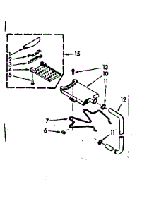 Filter Assembly parts for Kenmore Washer 110.6733409 (1106733409, 110 6733409) from AppliancePartsPros.com