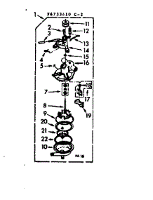 Pump Assembly parts for Kenmore Washer 110.6733410 (1106733410, 110 6733410) from AppliancePartsPros.com