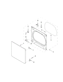 Door Parts parts for Kenmore Dryer 110.69133413 (11069133413, 110 69133413) from AppliancePartsPros.com