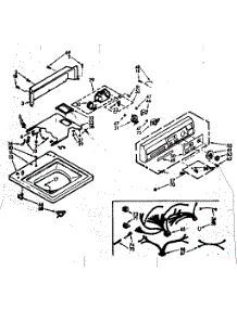 Top And Console Assembly parts for Kenmore Washer 110.6914702 (1106914702, 110 6914702) from AppliancePartsPros.com