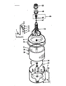 Tub And Basket Assembly parts for Kenmore Washer 110.6914710 (1106914710, 110 6914710) from AppliancePartsPros.com