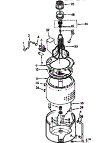 Tub & Basket Assembly parts for Kenmore Washer 110.6914713 (1106914713, 110 6914713) from AppliancePartsPros.com