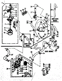 Water System parts for Kenmore Washer 110.6914750 (1106914750, 110 6914750) from AppliancePartsPros.com